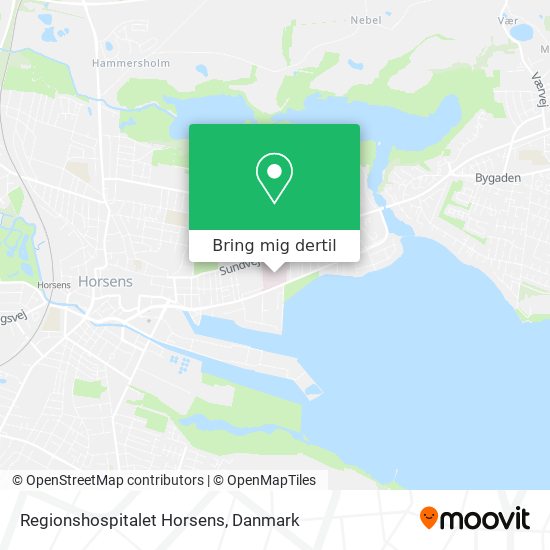 Regionshospitalet Horsens kort