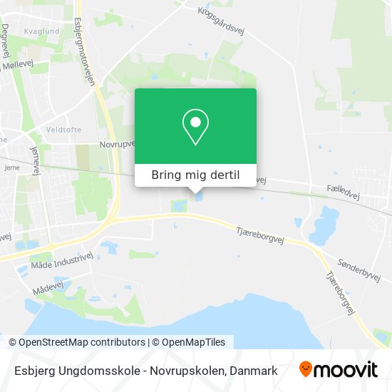 Esbjerg Ungdomsskole - Novrupskolen kort