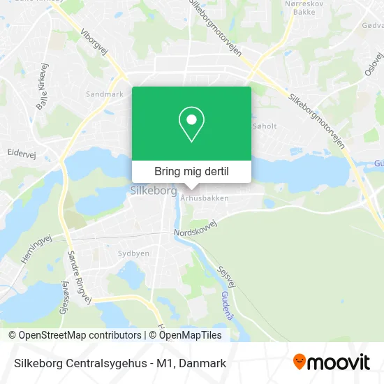 Silkeborg Centralsygehus - M1 kort
