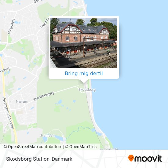 Skodsborg Station kort