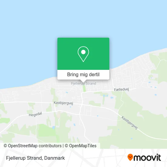 Fjellerup Strand kort