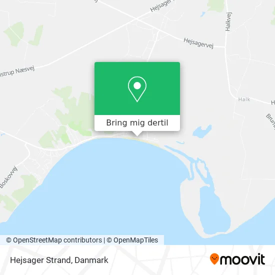 Hejsager Strand kort