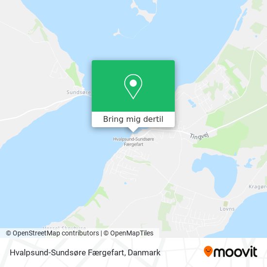 Hvalpsund-Sundsøre Færgefart kort