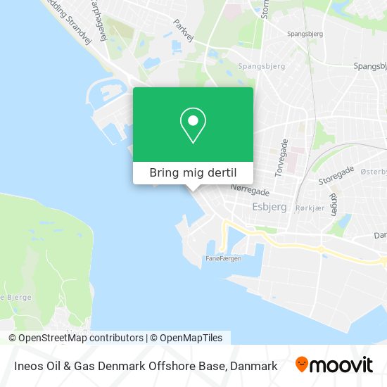 Ineos Oil & Gas Denmark Offshore Base kort