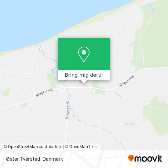 Øster Tversted kort