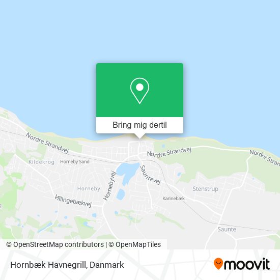 Hornbæk Havnegrill kort