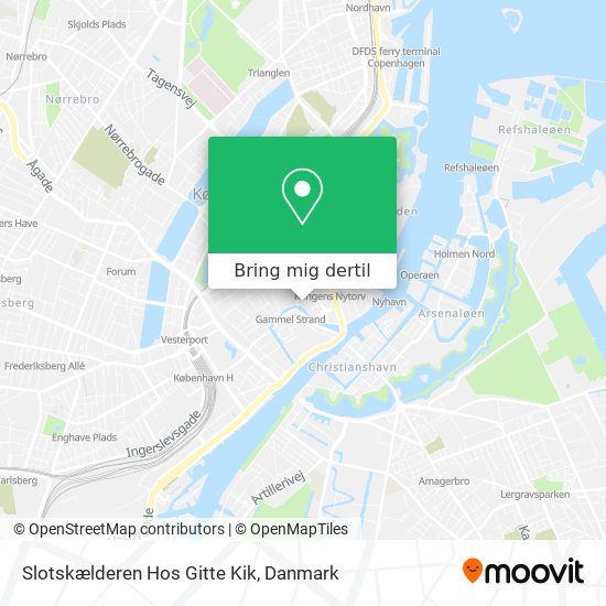 Måned makeup Tyggegummi Vej til Slotskælderen Hos Gitte Kik i København med Bus, Jernbane eller  Metro?
