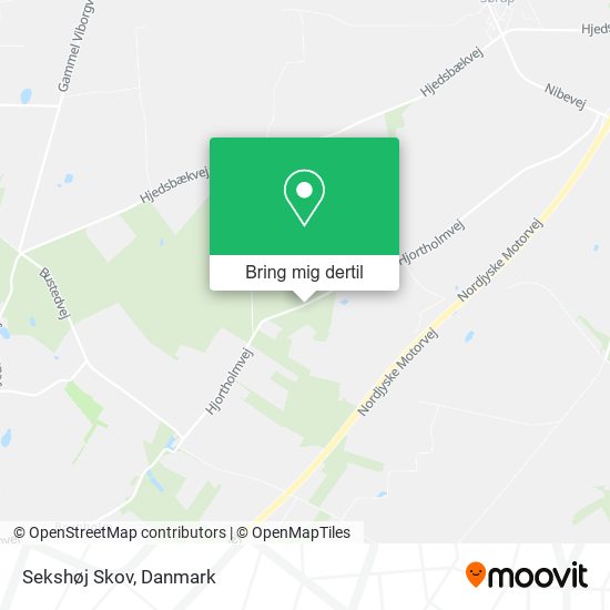 Sekshøj Skov kort