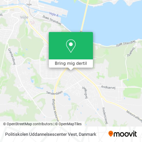 Politiskolen Uddannelsescenter Vest kort