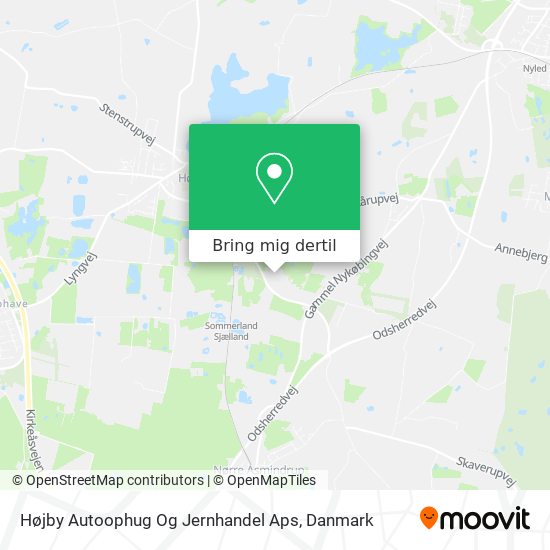 Højby Autoophug Og Jernhandel Aps kort