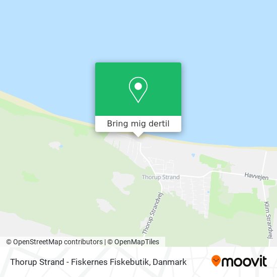 Thorup Strand - Fiskernes Fiskebutik kort