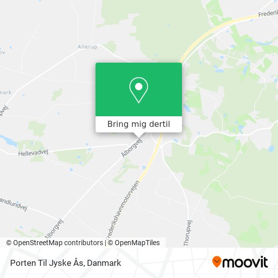 Porten Til Jyske Ås kort