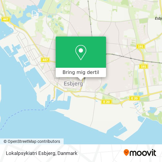 Lokalpsykiatri Esbjerg kort