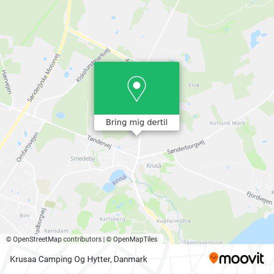 Krusaa Camping Og Hytter kort