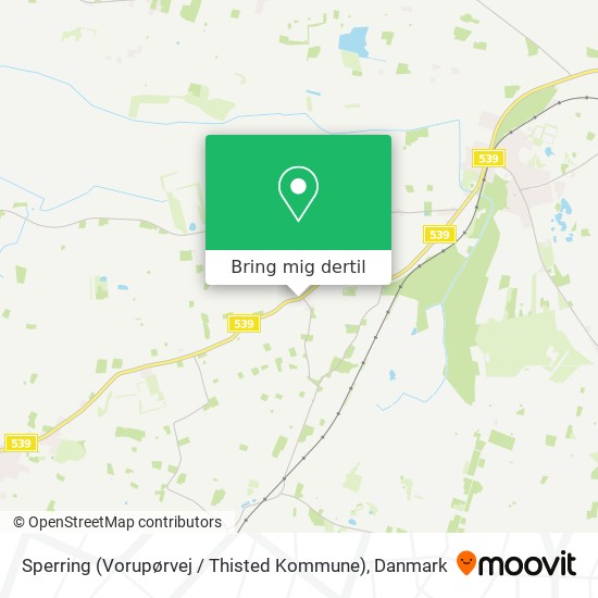 Sperring (Vorupørvej / Thisted Kommune) kort