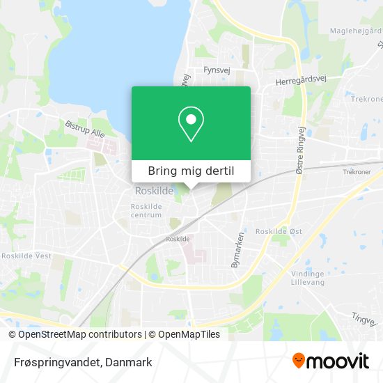 Frøspringvandet kort