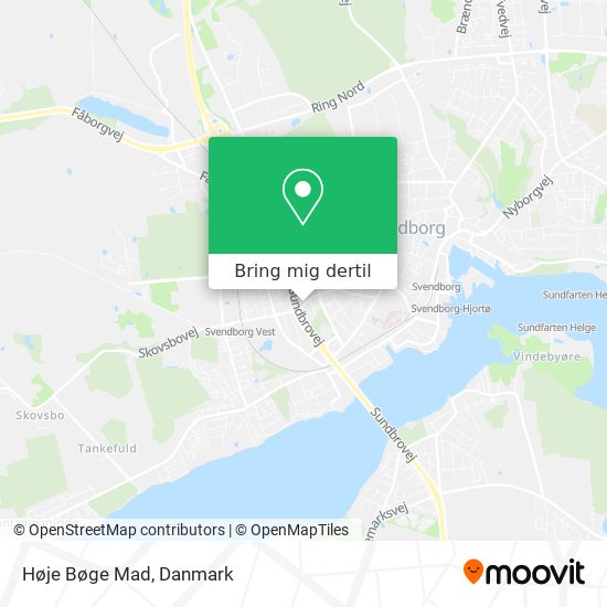 Høje Bøge Mad kort