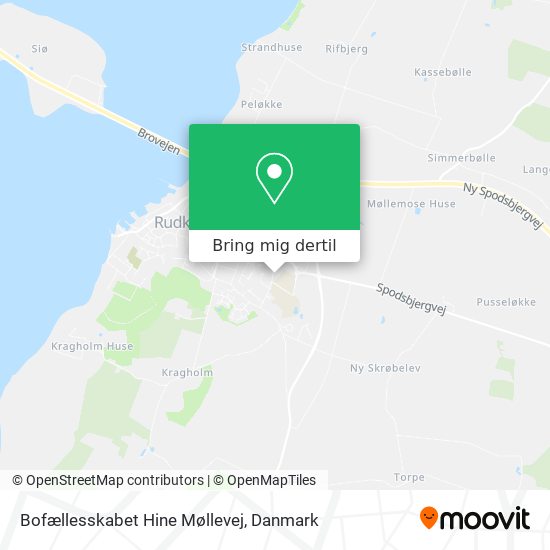 Bofællesskabet Hine Møllevej kort