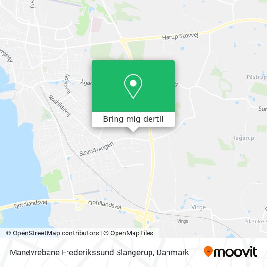Manøvrebane Frederikssund Slangerup kort