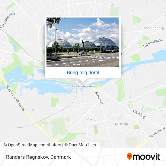 Randers Regnskov kort