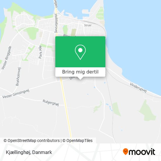 Kjællinghøj kort