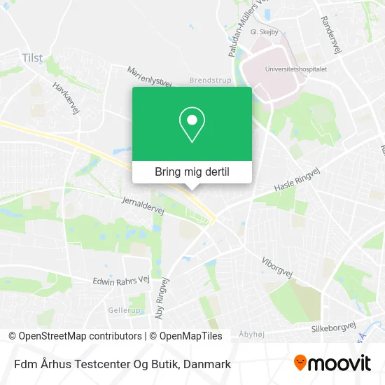 Fdm Århus Testcenter Og Butik kort