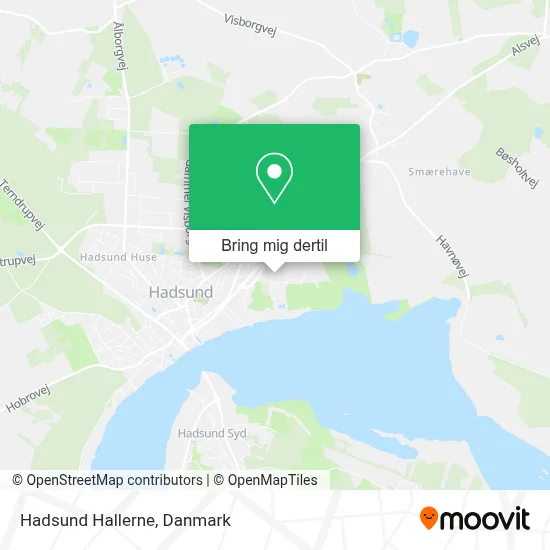 Hadsund Hallerne kort