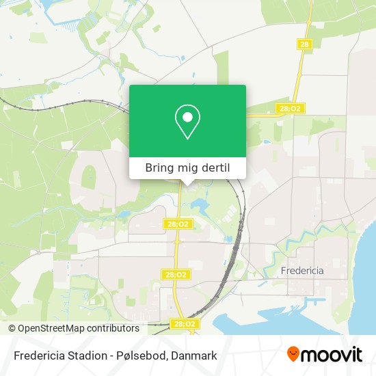 Fredericia Stadion - Pølsebod kort