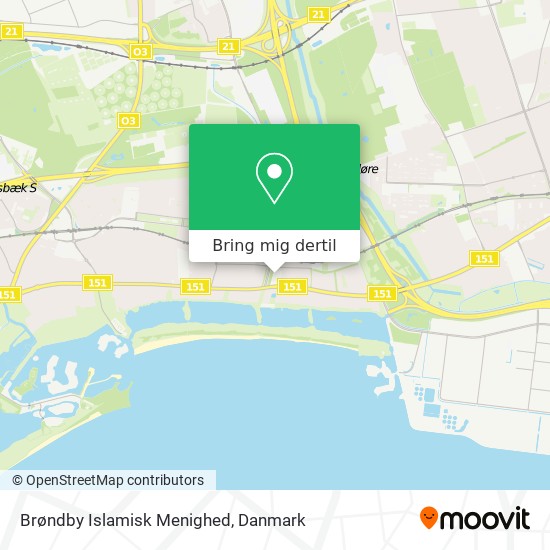 Brøndby Islamisk Menighed kort