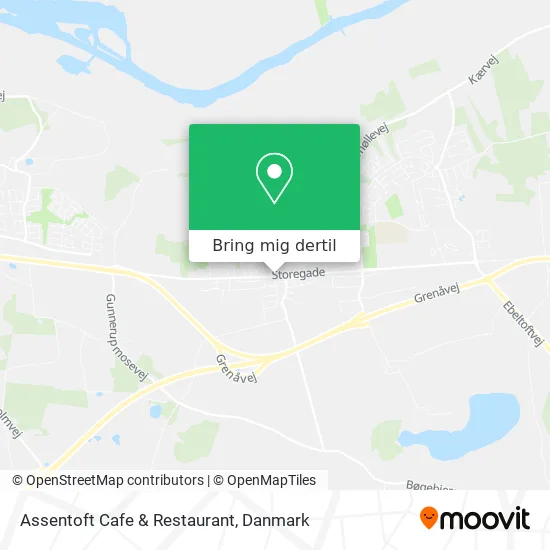 Assentoft Cafe & Restaurant kort