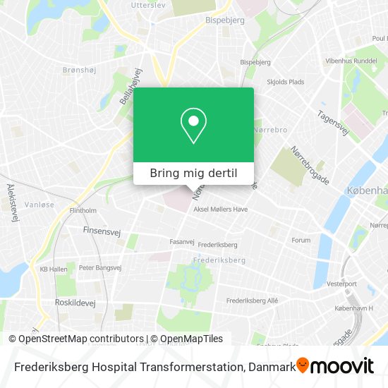 Frederiksberg Hospital Transformerstation kort
