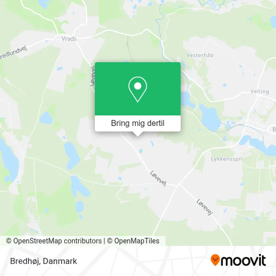 Bredhøj kort
