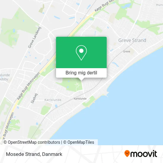 Mosede Strand kort