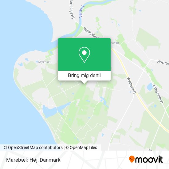 Marebæk Høj kort