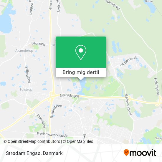 Strødam Engsø kort