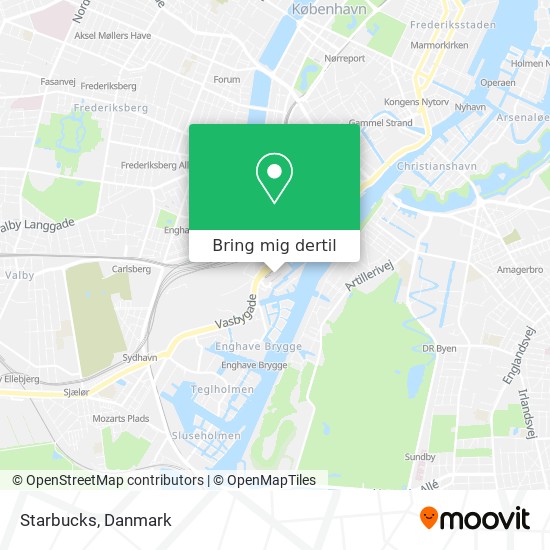 Vej til Starbucks Fisketorvet i København med Bus eller