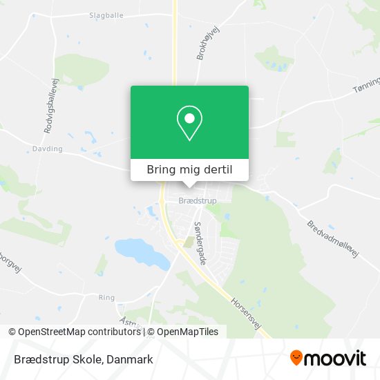 Brædstrup Skole kort