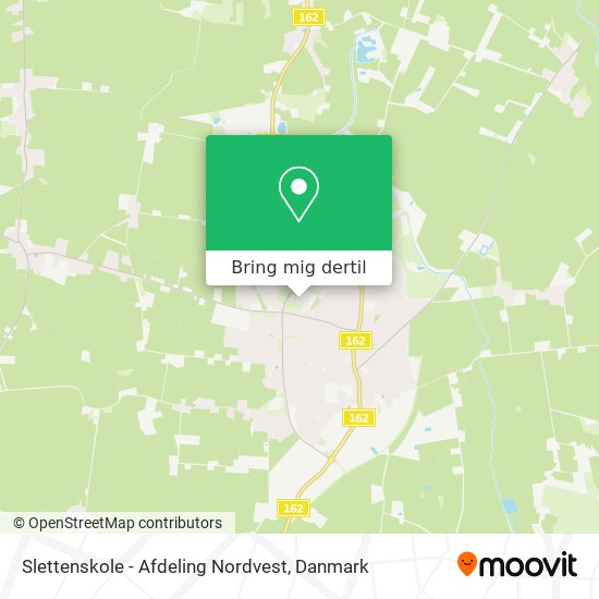 Slettenskole - Afdeling Nordvest kort