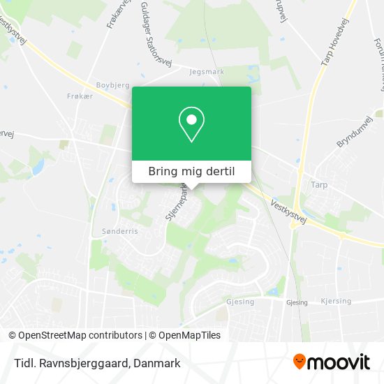 Tidl. Ravnsbjerggaard kort