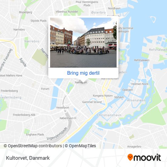 Vej til Kultorvet i København med Jernbane, eller Metro?