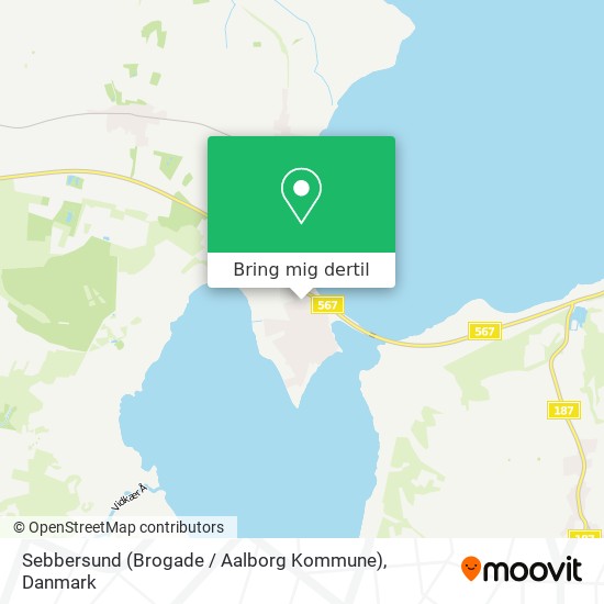 Sebbersund (Brogade / Aalborg Kommune) kort