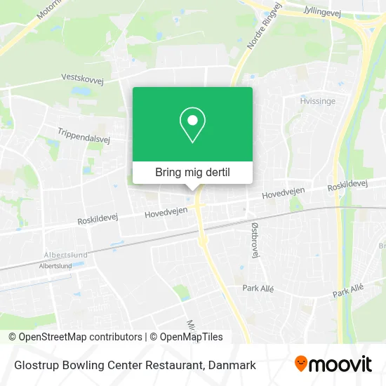 Glostrup Bowling Center Restaurant kort