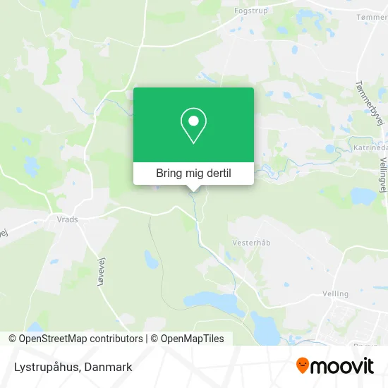 Lystrupåhus kort