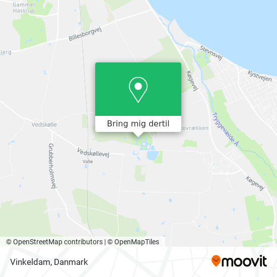 Vinkeldam kort