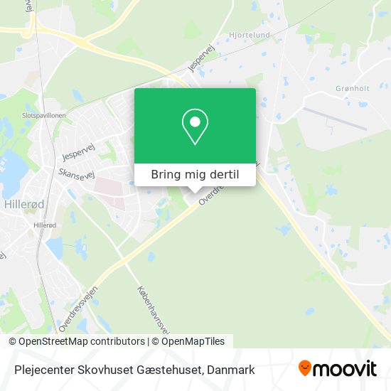 Plejecenter Skovhuset Gæstehuset kort