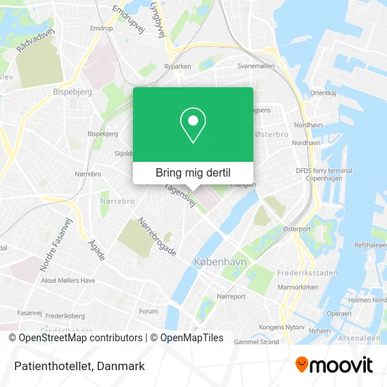 Patienthotellet kort