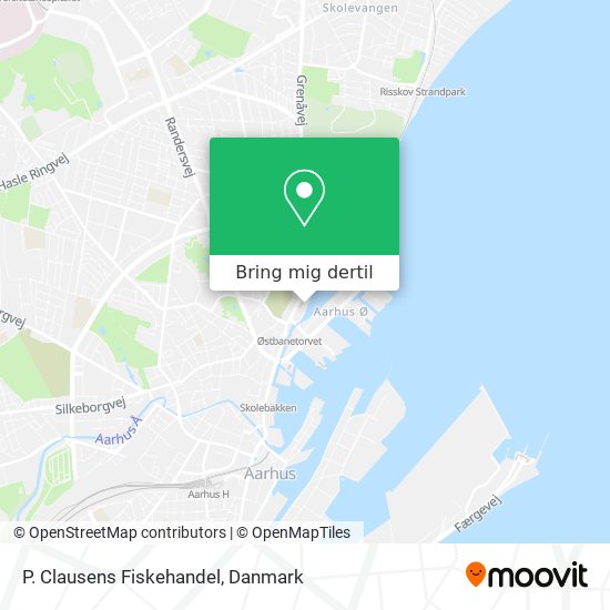 P. Clausens Fiskehandel kort