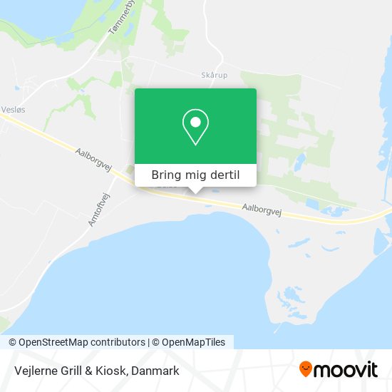 Vejlerne Grill & Kiosk kort
