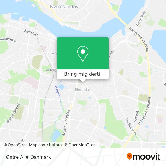 Østre Allé kort