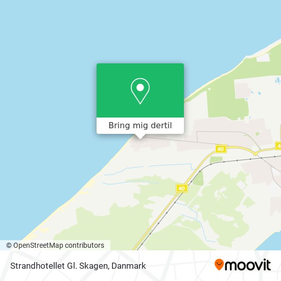 Strandhotellet Gl. Skagen kort